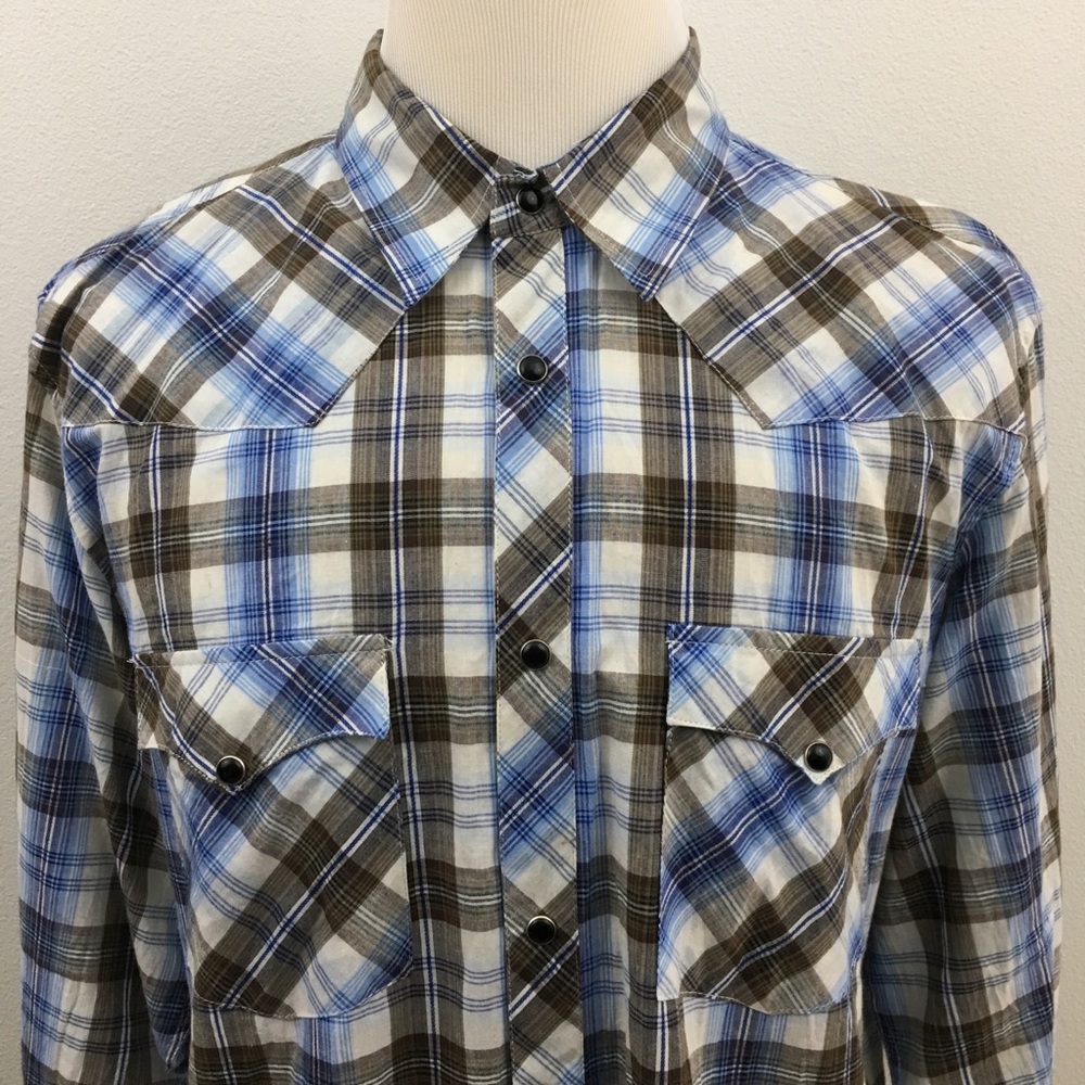 Plaid Western Dress Shirt